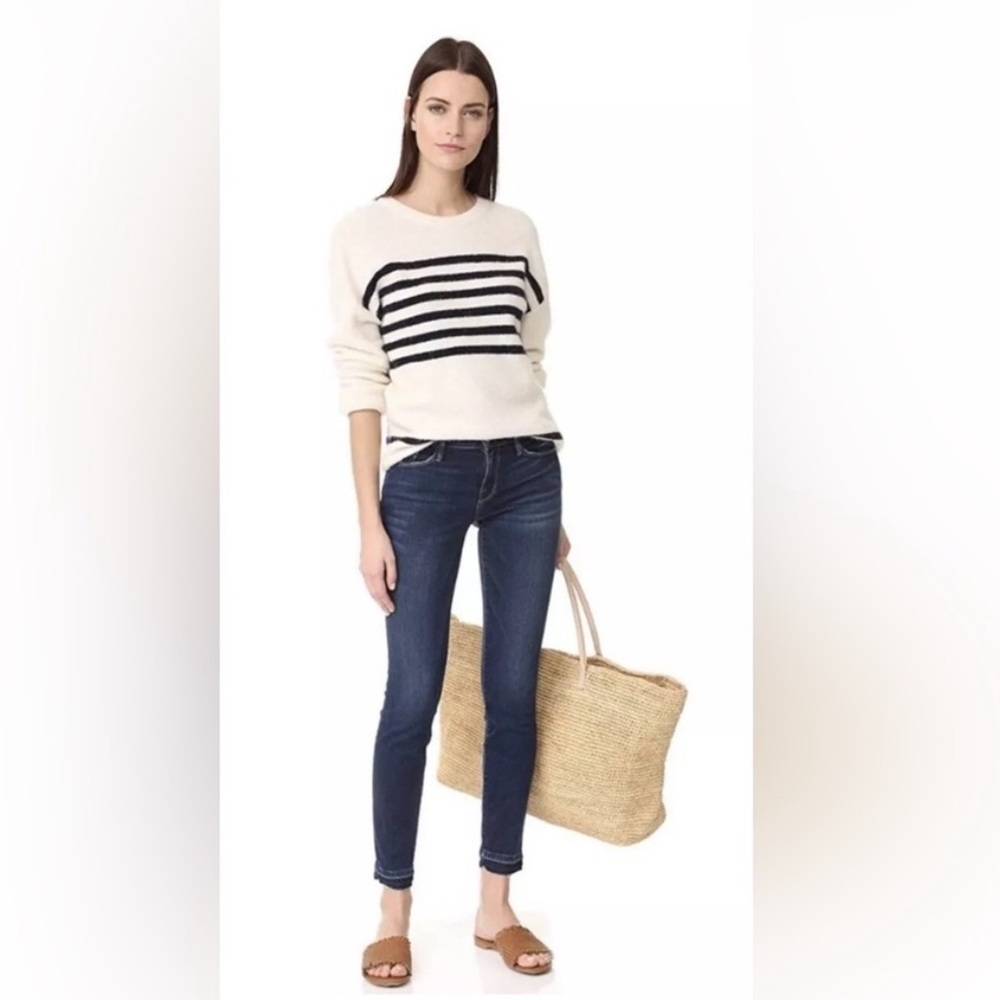 Frame Denim Le Skinny De Jeanne Crop Dark Blue Skinny Jeans sz 27